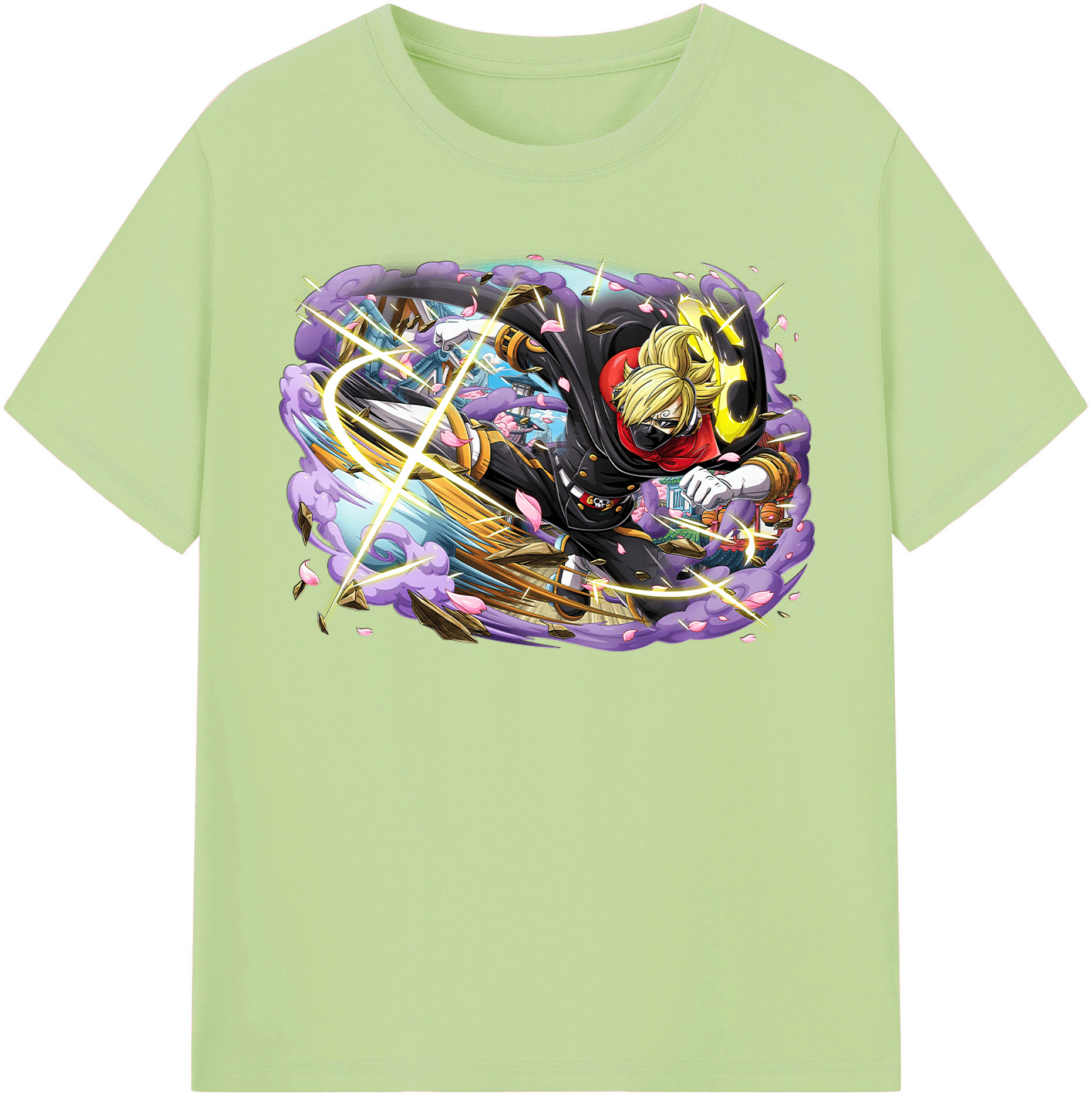 ワンピース サンジ ONE PIECE Sanji 綿100％半袖Tシャツ（フロントプリント）